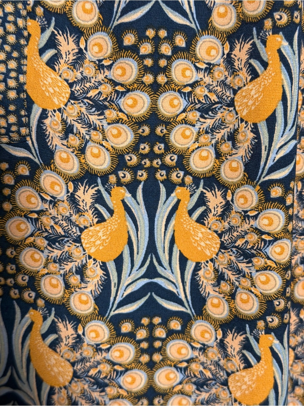 DR2 Blue and Yellow Floral V-Neck Tunic